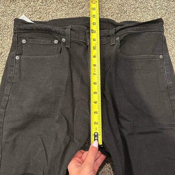 LEVI'S Men's 505 Regular Fit Jeans Size 36X30 In Native Cali Levi's Flex Black - Picture 8 of 13